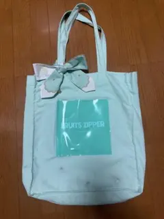 FRUITS ZIPPER トートバッグ ミントグリーン　櫻井ゆい