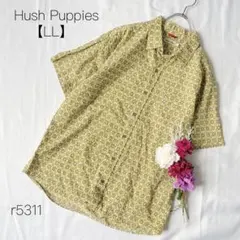 ハッシュパピー　Hush Puppies 花柄 半袖シャツ 綿100% LLのサムネイル