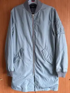 ライトブルー MA-1 フライトジャケット　INHEART