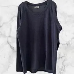 ユニクロ ヒートテック クルーネックTシャツ 長袖XL ネイビー ★