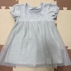 UNIQLO ユニクロ　90cm ワンピース　チュール　グレー　女の子のサムネイル