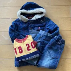 WASK130 コート120 トレーナーパンツFOキッズ　パンツ　男　まとめ売り