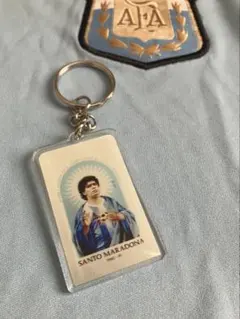 マラドーナ キーホルダー ワールド サッカー アルゼンチン メッシ カップ 古着