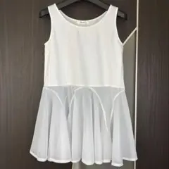 ホワイト ノースリーブ フレアチュニックのサムネイル
