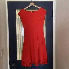 Kate Spade レッド ワンピース 半袖 S 新品未使用