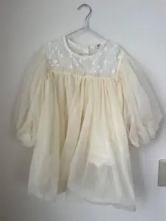 フラワー刺繍付き　ドレス 110cm