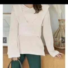 グレイル リブ編みビスチェ ニットトップス セット