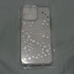iPhone 15 Pro Max ケース 星柄 ラメ クリア