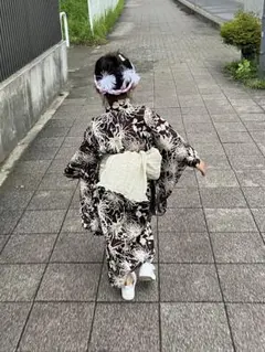 utatane浴衣　 ウタタネ浴衣　女の子用浴衣　110cmのサムネイル