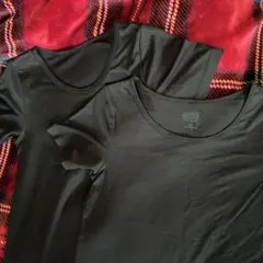 UNIQLO ヒートテック　半袖　黒140cm 2枚