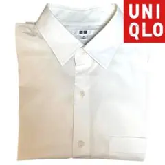 UNIQLO ホワイト シャツ ワイシャツ　スリムフィットユニクロ①