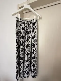 GLOBAL WORK フラワープリント ガウチョパンツ M