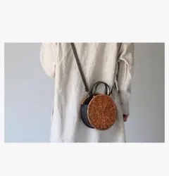 【 新品 / 未使用 】 【 美品 】 ikot 牛革 クリア かご バッグ ショルダーバッグ かごバッグ ラタン バスケット 牛革 本革 ikot