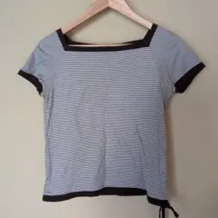 KEITH ボーダー 半袖Tシャツ サイズ38 コットン100% 綿のサムネイル