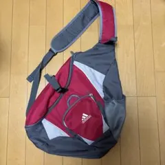 00s adidas y2k ワンショルダーバッグ　レッド　グレー