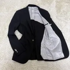 【美品】theory セオリー テーラードジャケット メタルボタン ウール 黒
