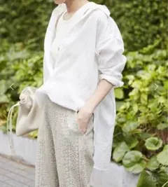 美品 FRAMeWORK フレームワーク FRENCH LINEN シャツ