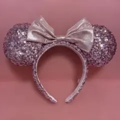 東京ディズニーリゾート　ミニーマウス　カチューシャ ピンク スパンコール