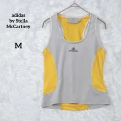 アディダス ステラマッカートニー タンクトップ M 黄 グレー スポーツのサムネイル