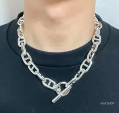 【再入荷】アンカーチェーンネックレス　シルバー925刻印　ヴィンテージネックレス