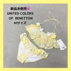 定価14300円】ベネトン フラワーモチーフ三角ビキニ LAV - メルカリ
