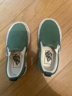 VANS グリーンスリッポン