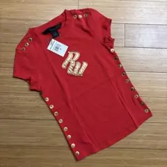新品　ROCAWEAR ロカウェア　y2k スタッツデザインTシャツ　赤のサムネイル
