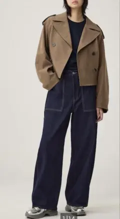 【新品未使用】GU バレルレッグペインタージーンズ rokh Sサイズ