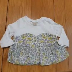 プティマイン　カットソー　花柄　トップス