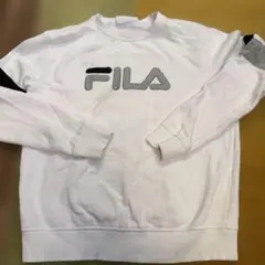 古着　FILA ホワイト 長袖 スウェット S