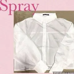 【新品未使用】　Spray ホワイトブラウス　長袖　サイズF