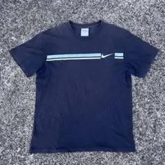 00s Nike Swoosh Line Tee Navy