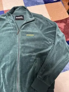 DIESEL グリーンベルベットジャージ