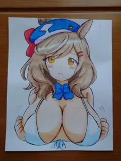 即購入❌　ウマ娘　マチカネタンホイザ　ファンアート　手描きイラスト