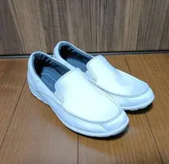 【美品】ROCKPORT　スリッポン　ホワイト
