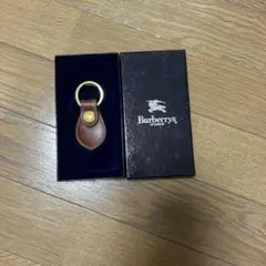 Burberrys ブラウン レザー キーホルダー