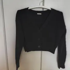GUブラック カーディガン Mサイズ ボタン付き