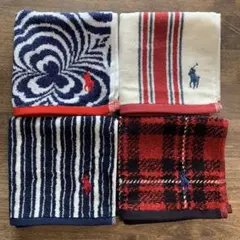 ラルフローレンハンドタオル 4枚セット Kセット