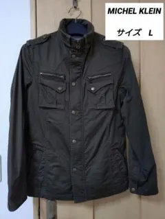 MK MICHEL KLEIN ミリタリージャケット M-65風 カーキ メンズ
