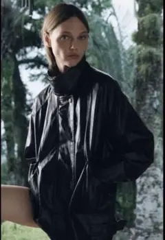 ZARA ZWコレクション フェイクレザージャケット L ブラック　新品タグ付き