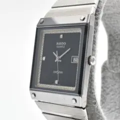 不動品 RADO ラドー メンズ腕時計 ダイヤスター スクエア 黒文字盤 3Pのサムネイル