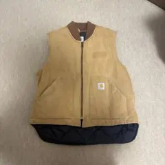[値下げ]Carhartt ダックベスト ブラウン カーハート 古着のサムネイル