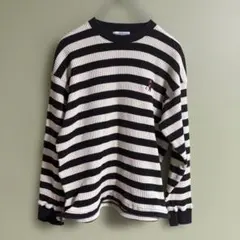 Ciaopanic Typy チャオパニック　黒　白　ストライプ ニット M