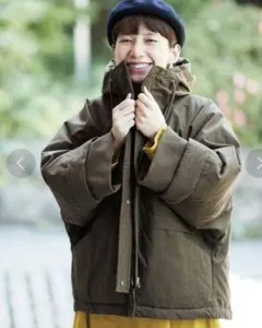 サニークラウズ　テントシルエットのダウンジャケット