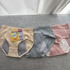 コットンリブ編みショーツ3枚セット