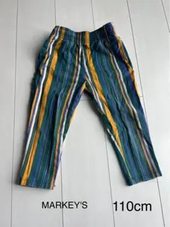 MARKKEYS マーキーズ　ストライプ パンツ 110