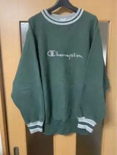 【レアカラー】刺繍ロゴ×リブライン リバースウィーブ 90s前期モデル