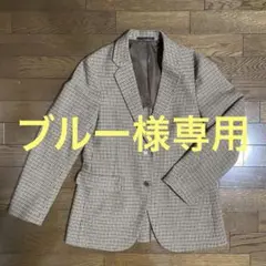 【ユニクロ】ブラウンツイードジャケットMサイズ