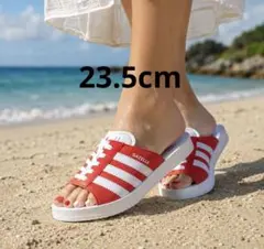 完売新品adidasアディダスオリジナルスガゼルビーチスライド レッドサンダルのサムネイル