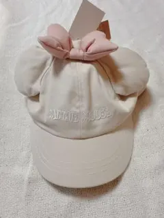 ミニーマウス 耳付きキャップ 56cm